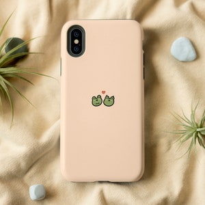 Kawaii Frog iPhone Case | iPhone 14 13 12 11 Pro Max Case, iPhone XS XR X Case, iPhone SE 2022 Case, iPhone 8 Case, Cute Frog Phone Case