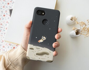 Niedliche Astronaut Katze Google Pixel Hülle | Niedliche Kunst Handyhülle