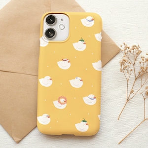 Cute Duck Pattern Phone Case for iPhone 15, kawaii duck phone case for google pixel 8, pixel 7 case, cute phone case for Samsung Galaxy