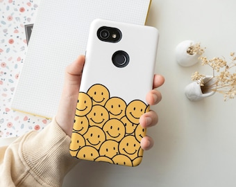 Cute Smiley Face Google Pixel Case | Good Vibes Phone Case