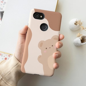 Słodki miś mówi cześć iPhone 14 na iPhone 13 12 11 Pro Max etui Słodki miś Google Pixel 6 Pixel 5 4XL 3 2 etui Samsung S22 S21 S20 S10 S9 etui