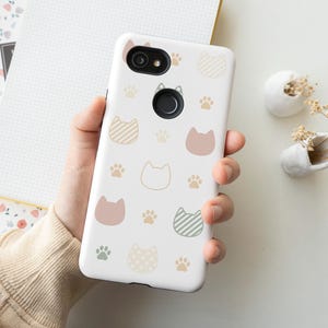 Cat Patterns Art Phone Case for iPhone 12 Mini 11 Pro Max X XR XS 7 8 Plus Samsung Galaxy Note 8 9 10 Galaxy S10 S20 Google Pixel 2 3 4XL