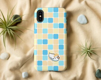 Cute Callduck In Swimming Pool iPhone Case