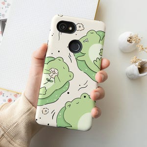 Cute Froggies Tough Phone Case, iPhone 13 12 11 Mini Pro Max SE 2020 X XS 8 Samsung Galaxy Note S21 S20 S10 S9 Google Pixel 5 4A 3 2XL