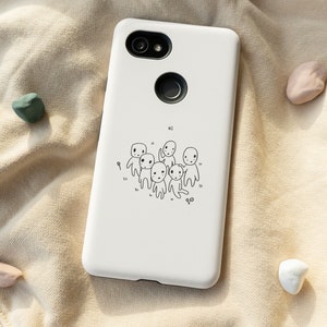 Studio Ghibli Kodama Forest Spirits Fan Art Phone Case For iPhone 12 Mini 11 Pro Max XR XS 8 Samsung Note 9 10 S20 S21 Google Pixel 5 4 3XL