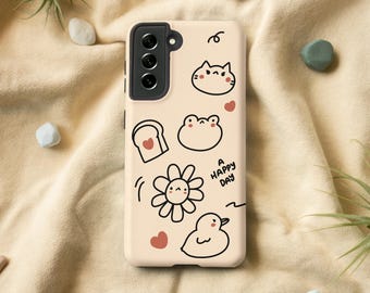 Cute Kawaii Art Case | Samsung S23 S22 S21 S20 FE S10 S9 Case, Galaxy S23 S22, Samsung Note 20 10 Case, Cute Samsung A71 A50 A70 A32 5G Case