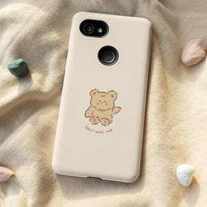 iPhone 14 Bear With Me Hüllen, iPhone 13 Hüllen für iPhone 12, 11 Pro Max, süße Google Pixel 6 Hülle, Pixel 5, 4a, 3, 2XL Hülle, Samsung S22, S21 Hülle, Note 20 Hülle