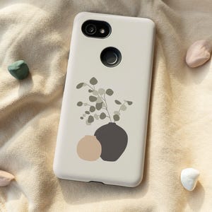 Earth Tone Pottery Flower Phone Case for iPhone 12 Mini 11 Pro Max X XR XS 8 Samsung Galaxy Note 8 9 10 Galaxy S10 S20 Google Pixel 2 3 4XL