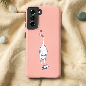 Cat Doodle Phone Case | Samsung S23 Case, Galaxy S22 Case, Samsung S21 Case, Samsung S20 Case, Note 20 Case, Note 10 Case, Note 9 Case