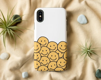 Yellow Smiley iPhone Case | Good Vibes Phone Case