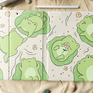 Lazy Froggies iPad Case With Pen Slot For Book Stand iPad 10.2&quot;/10.9in/11in, iPad Air 4, iPad Pro 2021, iPad 2020/2019/2018