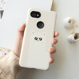 Cute Alpaca Sheep Phone Case for iPhone 12 Mini 11 Pro Max X XR XS, Samsung Galaxy Note 8 9 10 Galaxy S21 S20 S10 S9, Google Pixel 5 4 3AXL