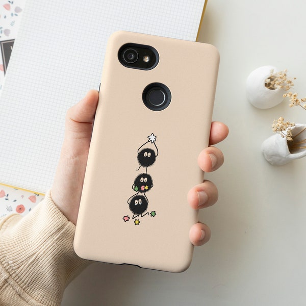 Soot Sprites Phone Case | Google Pixel 7 6 5 4A Case, Cute Google Pixel 6Pro Case , Anime Phone Case, Cute Soot Pixel Case