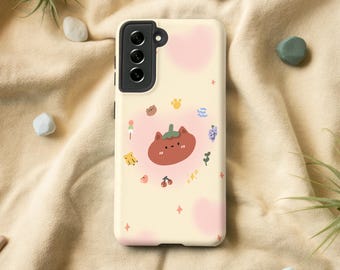 Cute Bear Phone Case | Samsung S23 S22 S21 S20 FE S10 S9 Case, Galaxy S23 S22 Case, Samsung Note 20 10 Case, Kawaii Bear Phone Case