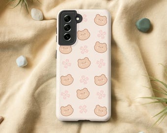Kawaii Bear Phone Case for Samsung S23 S22 S21 S20 FE S10 S9 Case, Cute Samsung Note 20 10 Case | Samsung S23 Case, Samsung S22 Case