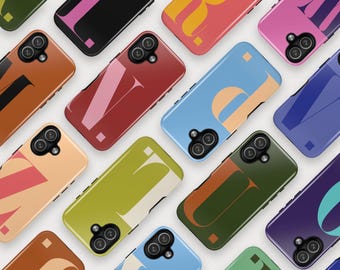 Personalized Large Initial Phone Cases, Customized Gift for iPhone, Samsung and Pixel Cases