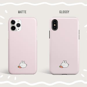 Cute Rabbit Phone Case, Cute iPhone 13 12 11 Mini Pro Max SE 2020 X XS 8 Samsung Galaxy Note S22 S21 S20 S10 S9 Google Pixel 6 5 4A 3 2XL image 3