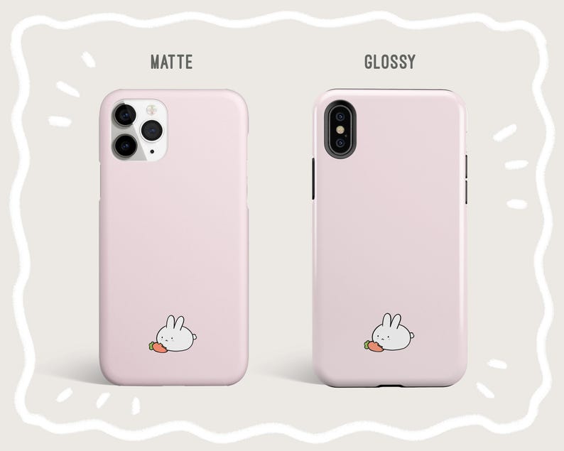 Cute Rabbit Phone Case, Cute iPhone 13 12 11 Mini Pro Max SE 2020 X XS 8 Samsung Galaxy Note S22 S21 S20 S10 S9 Google Pixel 6 5 4A 3 2XL image 3