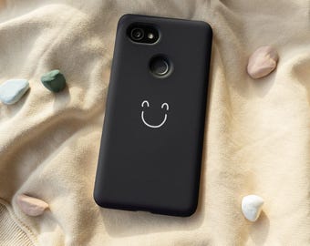 Black Smiley iPhone 13, iPhone 12, iPhone 11, iPhone X, Samsung S21, Samsung S20, Samsung Note 20, Google Pixel 4a, Google Pixel 3XL