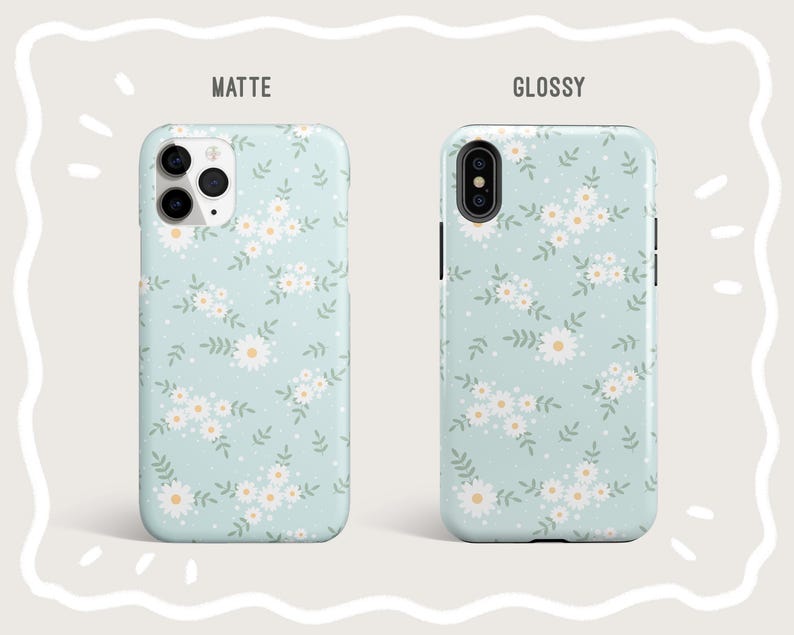 Pastel Blue Flower Phone Case for iPhone 12 Mini 11 Pro Max X XR XS 7 8 Plus Samsung Galaxy Note 8 9 10 Galaxy S10 S20 Google Pixel 2 3 4XL image 3
