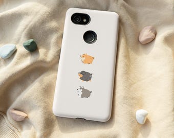 Cute Doggies Kawaii Phone Case, iPhone 12 Mini 11 Pro Max X XR XS 7 8 Plus Samsung Note 8 9 10 Galaxy S9 S10 S20 Google Pixel 5 4A 3A 2XL