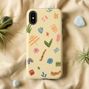 Colorful Shape Phone Case | iPhone 14 13 12 11 Pro Max Case, iPhone XS XR X Case, iPhone SE, Cute Phone Case Aesthetic