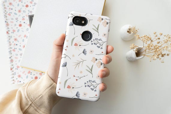Vintage Wild Flower Pattern Floral Art Phone Case, iPhone 12 Mini 11 Pro Max X XR XS 7 8 Samsung Galaxy S21 S20 S10 Google Pixel 5 4 3AXL
