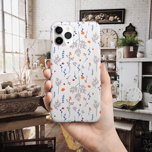 Flower Patterns Phone Case for iPhone 12 Mini 11 Pro Max X XR XS 7 8 Plus Samsung Galaxy Note 8 9 10 Galaxy S10 S20 Google Pixel 2 3 4XL image 2