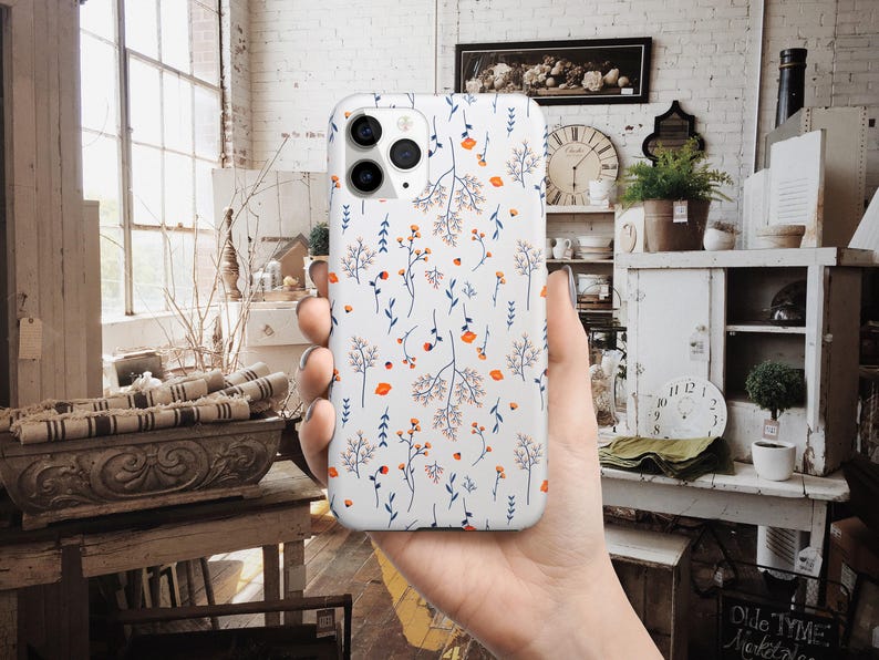Flower Patterns Phone Case for iPhone 12 Mini 11 Pro Max X XR XS 7 8 Plus Samsung Galaxy Note 8 9 10 Galaxy S10 S20 Google Pixel 2 3 4XL image 2