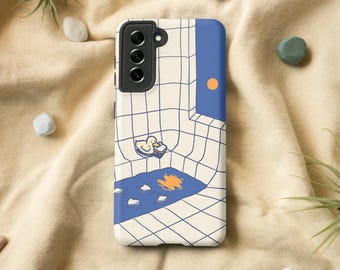 Funda con diseño de pato para Samsung S23, S22, S21, S20 FE, S10 y S9, Galaxy S23, S22 y S21, Note 20 y 10, Samsung A90, A70 y A71