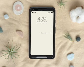 Minimalist Aesthetic Phone Wallpaper, Minimalist Aesthetic Lock Screen Wallpaper Digital Download, Minimalist Background Phone Wallpaper