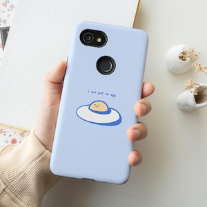 Cute Egg Art Phone Case, Egg Doodle iPhone 13 12 11 Mini Pro Max SE 2020 X XS 8 Samsung Note S22 S21 S20, Cute Egg Google Pixel 6 5 4A 3XL