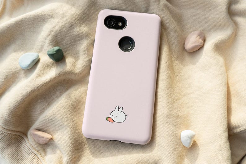 Cute Rabbit Phone Case, Cute iPhone 13 12 11 Mini Pro Max SE 2020 X XS 8 Samsung Galaxy Note S22 S21 S20 S10 S9 Google Pixel 6 5 4A 3 2XL image 2