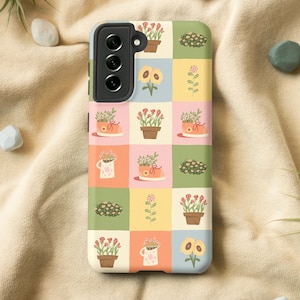 Flower Art Phone Case for Samsung S23 S22 S21 S20 FE S10 Case, Cute Samsung Note 20 10 Case, Flower Case For Samsung