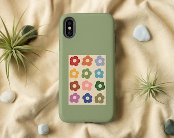 Retro Flowers Print Phone Case for iPhone, Samsung Galaxy/Notes and Google Pixel