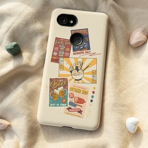 Retro Food Art Phone Case for iPhone 12 Mini 11 Pro Max X XR XS 8 Plus Samsung Galaxy Note 9 10 Galaxy S7 8 9 S10 S20 Google Pixel 2 3A 4XL