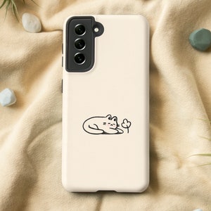 Sleepy Cat Samsung Case For Galaxy S23 S22 S21 S20 FE S10 S9 Case, Cute Samsung Note 20 10 Case, Cat Samsung Case, iPhone Case & Pixel Case