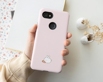 Cute Rabbit Phone Case, Cute iPhone 13 12 11 Mini Pro Max SE 2020 X XS 8 Samsung Galaxy Note S22 S21 S20 S10 S9 Google Pixel 6 5 4A 3 2XL