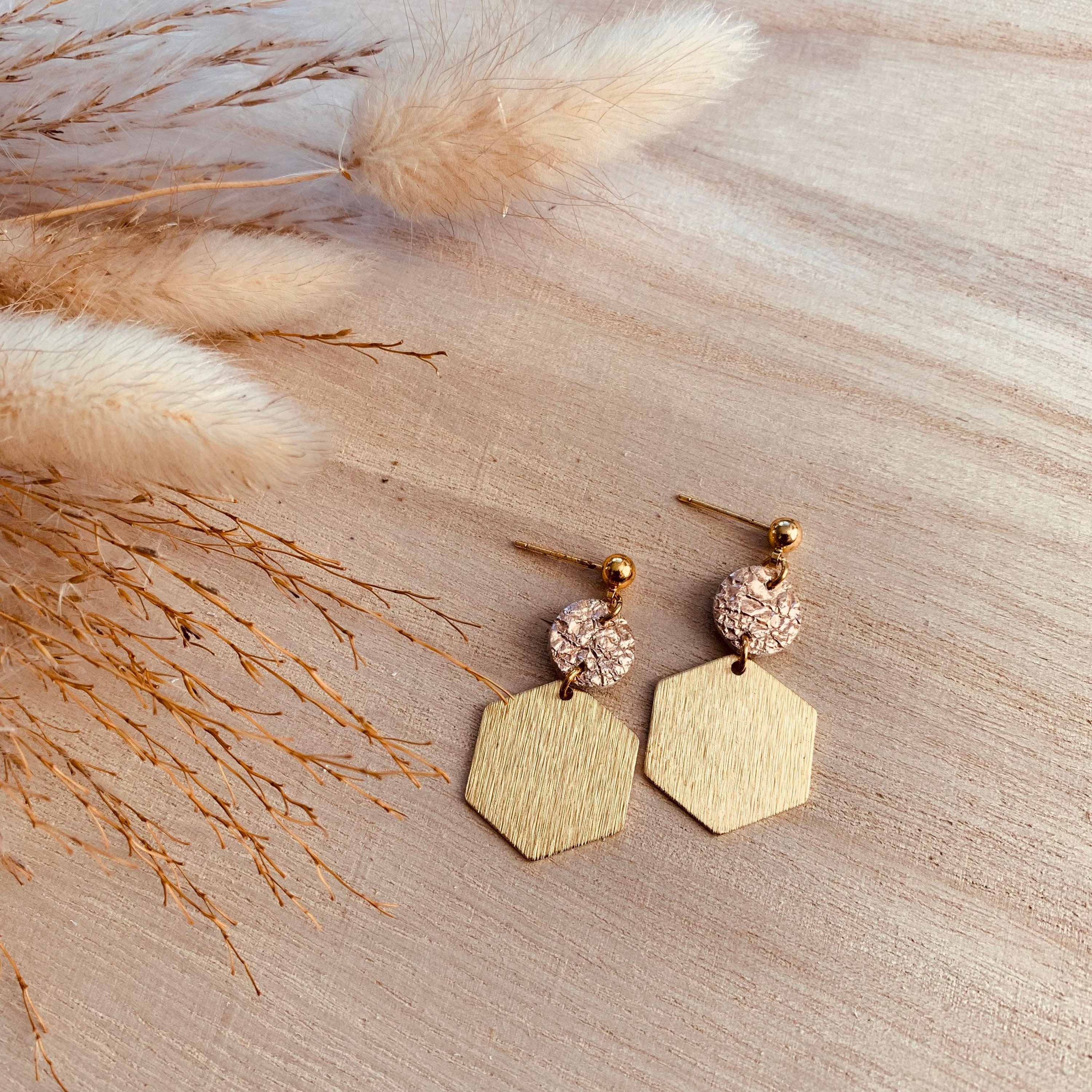 Rose Gold Leather Earrings 2025 | www.urbag.ws