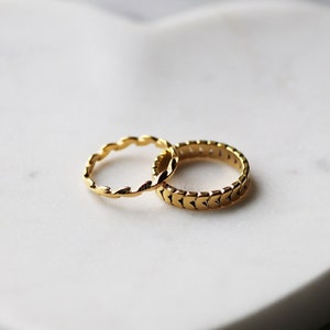 Gold Plated Olive Leaf Ring Couple Ring Set Finger Ring Lovers Ring Gold Leaf Band Adjustable Ring Wedding Band Ring for Women