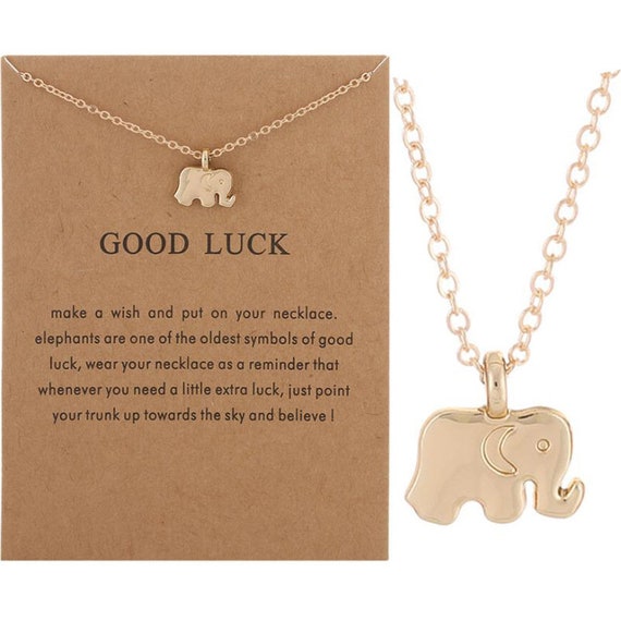 Wish Necklace GOOD LUCK Short Pendant 