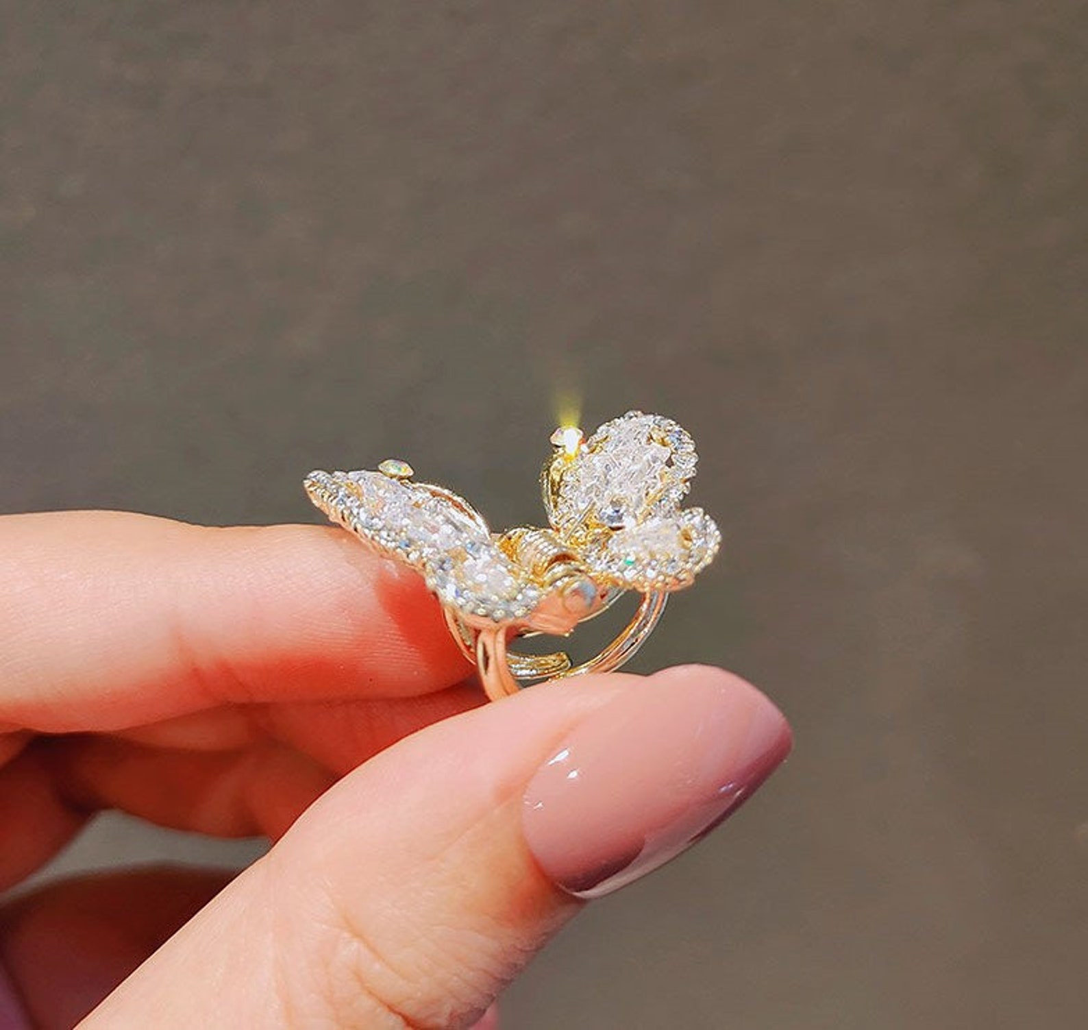 Butterfly Clip Butterfly Hair Barrette Sparkling Hair Clip Etsy