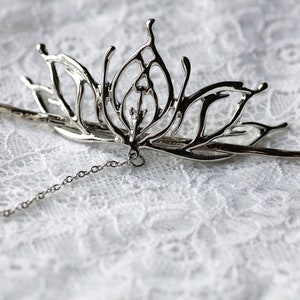 Metal Hair Pin Lotus Hair Stick Artistic Hairpin Flower Hair Fork Hair Accessories Hair Jewelry