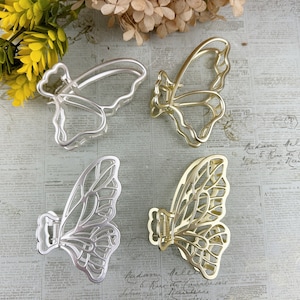 Butterfly Hair Claw Metal Hair Clip Big Hair Claw Minimal Hair Clip Mother's Day Gift
