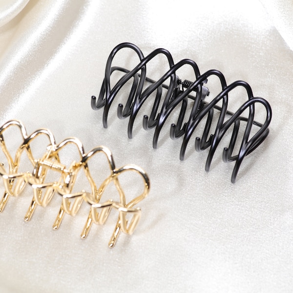 Metal Hair Clip Zig Zag Hair Claw Strong and Sturdy Hair Claw Clip Thick Hair Holder Daily hair Clip