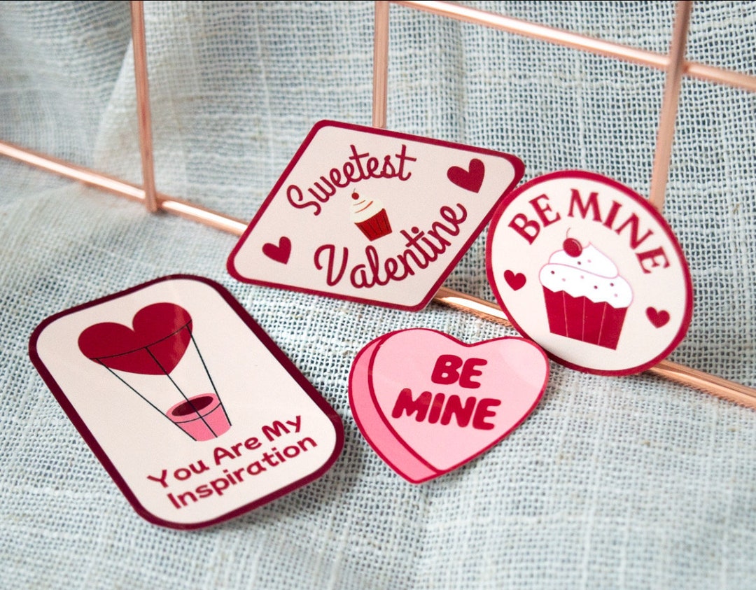 Valentines Day Sticker Pack Vinyl Decals - Etsy