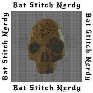 OFMD Skull Cross Stitch Pattern