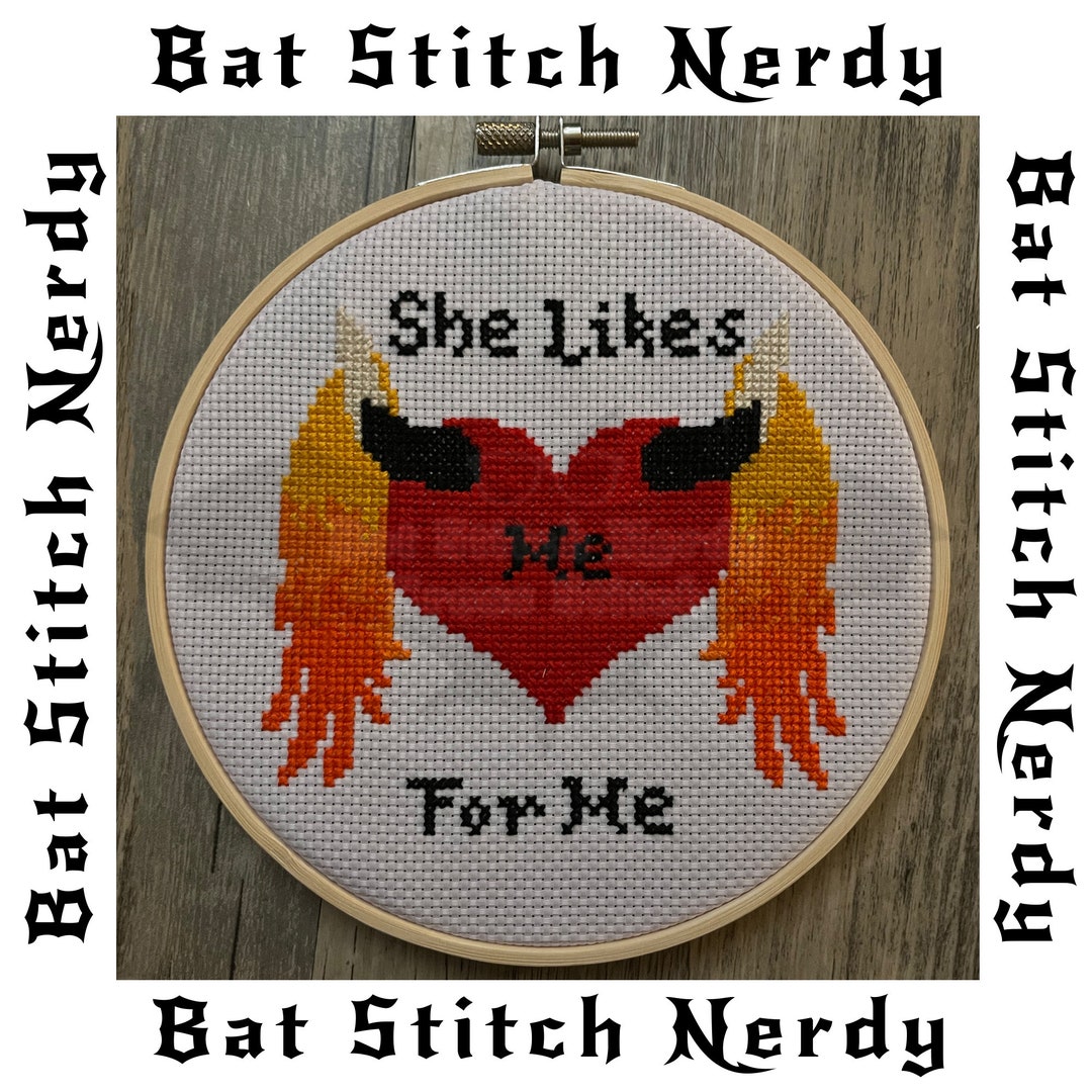She Likes Me for Me Cross Stitch Pattern Etsy