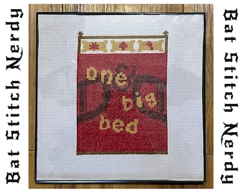 One Big Bed Cross Stitch Pattern