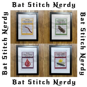 Spell Card Cross Stitch Pattern Bundle: Part 1